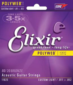 Elixir Strings 11025 snaar voor muziekinstrumenten Akoestisch 6 stuk(s) Gitaar