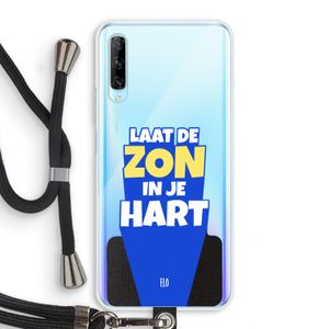 Laat de zon in je hart: Huawei P Smart Pro Transparant Hoesje met koord
