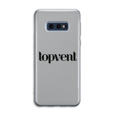 Topvent Grijs Zwart: Samsung Galaxy S10e Transparant Hoesje
