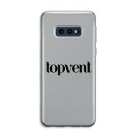 Topvent Grijs Zwart: Samsung Galaxy S10e Transparant Hoesje