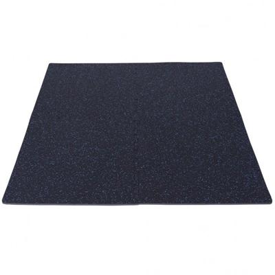 Sportschool Vloer Beschermingsmatten Rubber 4 matten + 8 eindstukken Blauw