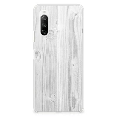 Sony Xperia 10 III | Bumper Hoesje | White Wood
