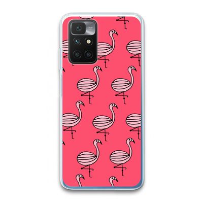 Flamingo: Xiaomi Redmi 10 Transparant Hoesje