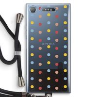 Bollen: Sony Xperia XZ1 Transparant Hoesje met koord