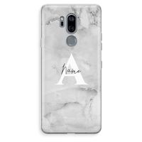 Ivory Marble: LG G7 Thinq Transparant Hoesje