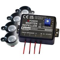 Kemo M094 Ultrasone marterverschrikker Met flitslicht, Met luidspreker 1 stuk(s)