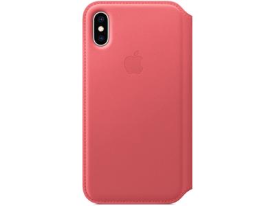 Apple MRX12ZM/A Apple Leather Folio Case iPhone Xs Peony Pink