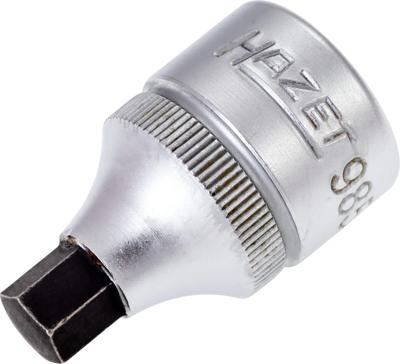 HAZET Dopsleutelbit 985-8 · 1/2 inch (12,5 mm) vierkant hol · Binnen-zeskant-profiel · SW 8 mm