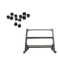 Hexa Dumbbell Set - Focus Fitness - 110 kg + Rack - thumbnail