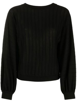 Boutique Moschino pull ample à col rond - Noir