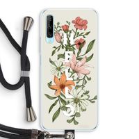 Hello bloemen: Huawei P Smart Pro Transparant Hoesje met koord
