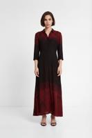 Lange blousejurk - BROWN - 38