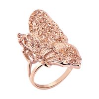 Ring Met roségoud verguld chirurgisch staal Ringen - thumbnail