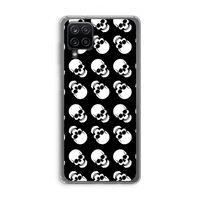 Musketon Skulls: Samsung Galaxy A12 Transparant Hoesje