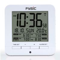 Fysic FKW-8 - Digitale wekker met temperatuurweergave, wit