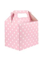 Geschenkdoosje Babyshower Babyroze met Stippen Geschenkdoosje Babyshower Babyroze met Stippen