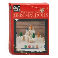Grafix Schilder je eigen houten kerstfiguren, 12st.