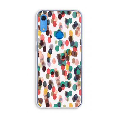 Tropical Dots: Huawei Y6s Transparant Hoesje