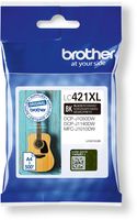 Brother inktcartridge, 500 pagina&apos;s, OEM LC-421XLBK, zwart