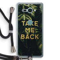 Take me back: Sony Xperia XZ2 Compact Transparant Hoesje met koord