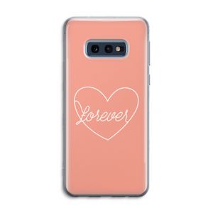 Forever heart: Samsung Galaxy S10e Transparant Hoesje