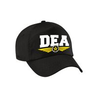 DEA agent tekst pet / baseball cap zwart voor kinderen