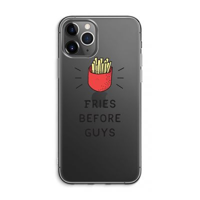 Fries before guys: iPhone 11 Pro Max Transparant Hoesje