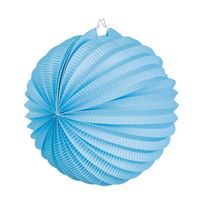 Papieren ballonlampion blauw (23 cm)