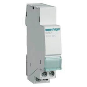 Hager EVN011 DIN-rail dimmer Geschikt voor lampen: LED-lamp, Gloeilamp, Halogeenlamp Grijs