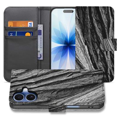 Telefoonhoesje iPhone 17 Boomschors Grijs Rustiek