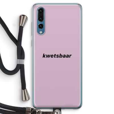 kwetsbaar: Huawei P20 Pro Transparant Hoesje met koord