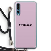 kwetsbaar: Huawei P20 Pro Transparant Hoesje met koord