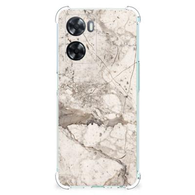 OPPO A57 | A57s | A77 4G Anti-Shock Hoesje Marmer Beige OPPO A57 | A57s | A77 4G Anti-Shock Hoesje Marmer Beige