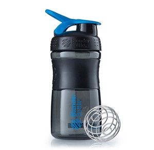 BlenderBottle 40.059 drinkfles Sporten 590 ml Kunststof Zwart, Cyaan