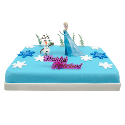 Frozen Elsa Marsepeintaart