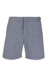 Orlebar Brown short à motif en jacquard - Bleu