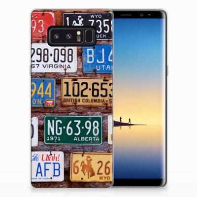 Samsung Galaxy Note 8 | Siliconen hoesje | met foto Kentekenplaten