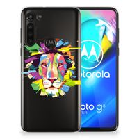 Motorola Moto G8 Power Telefoonhoesje met Naam Lion Color - thumbnail