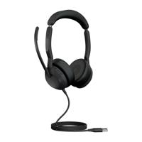 Jabra Evolve2 50 Headset Bedraad en draadloos Hoofdband Kantoor/callcenter USB Type-A Bluetooth Zwart