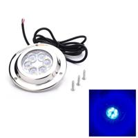 DC 10-30V 12W IP68 316 RVS 6 LEDs blauw licht onderwater licht boot hoogvermogen Bright voor Marine / jacht