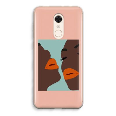Orange lips: Xiaomi Redmi 5 Transparant Hoesje