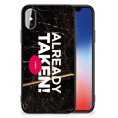 iPhone X | Xs | Telefoon Hoesje | met tekst Already Taken Black