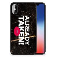 iPhone X | Xs | Telefoon Hoesje | met tekst Already Taken Black