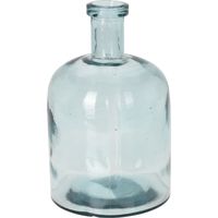 H&amp;amp;S Collection Fles Bloemenvaas Umbrie - Gerecycled glas - transparant - D15 x H24 cm   -