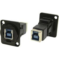 XLR-adapter USB-B-bus naar USB B Adapter, inbouw CP30204NMB Cliff 1 stuk(s)