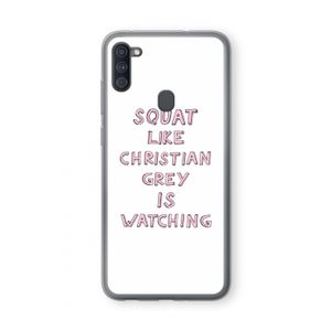 Christian Grey: Samsung Galaxy A11 Transparant Hoesje