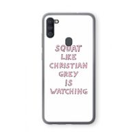 Christian Grey: Samsung Galaxy A11 Transparant Hoesje