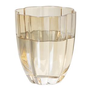 Waterglas geschulpt - goudkleurig - 250 ml