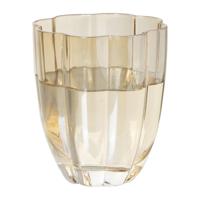Waterglas geschulpt - goudkleurig - 250 ml