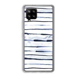 Ink Stripes: Samsung Galaxy A42 5G Transparant Hoesje